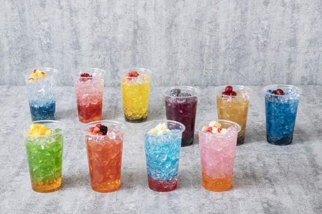 Menu highlights from the My Hero Academia Original Art Exhibition cafe featuring character-inspired dishes